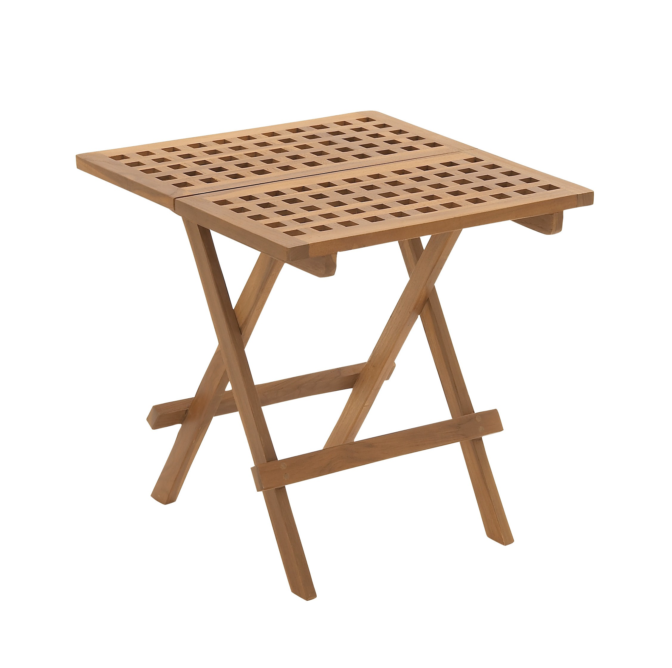 Benzara creatively designed wood teak folding table 92453