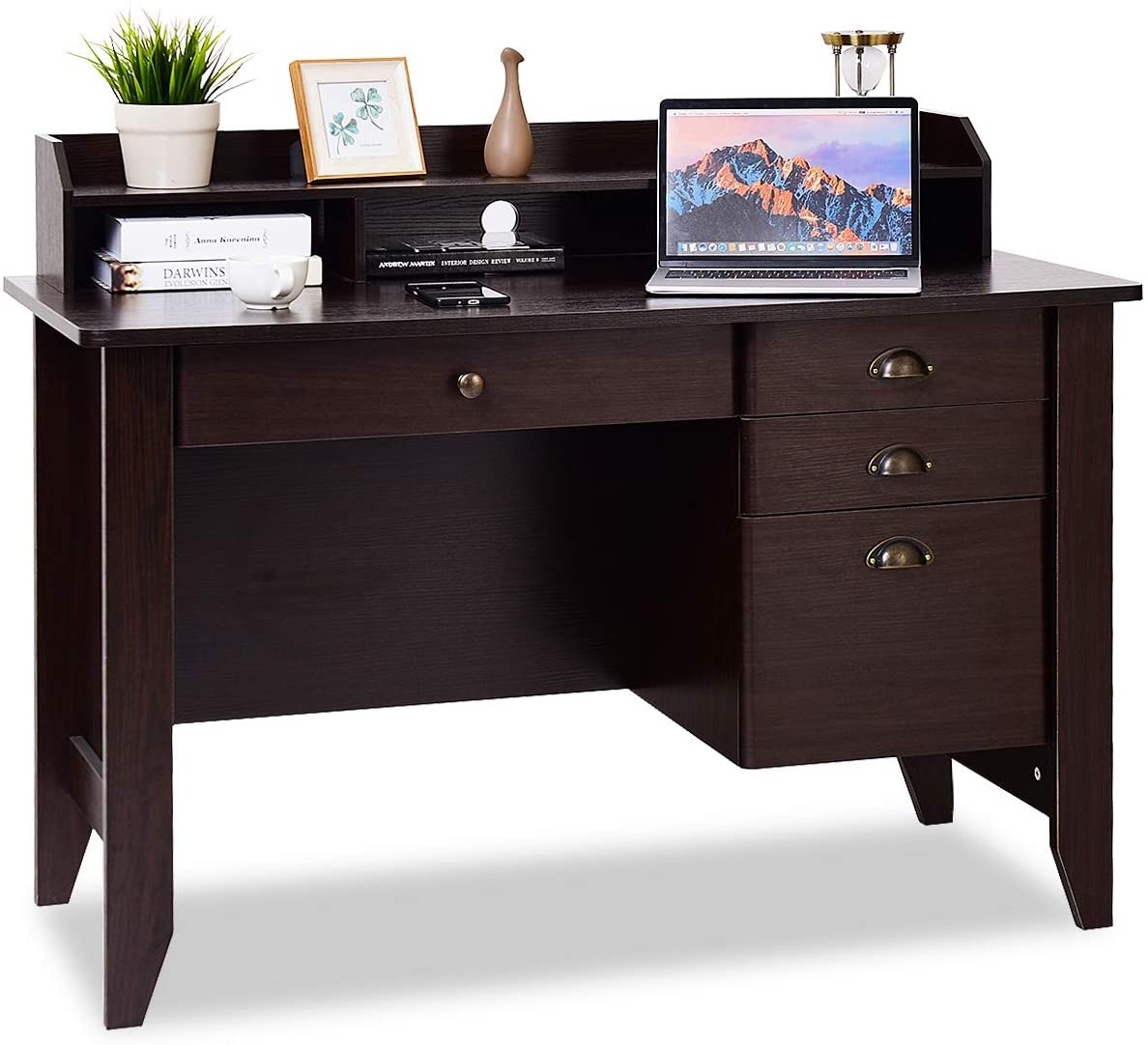 Best small desk with side drawers the home marketplace