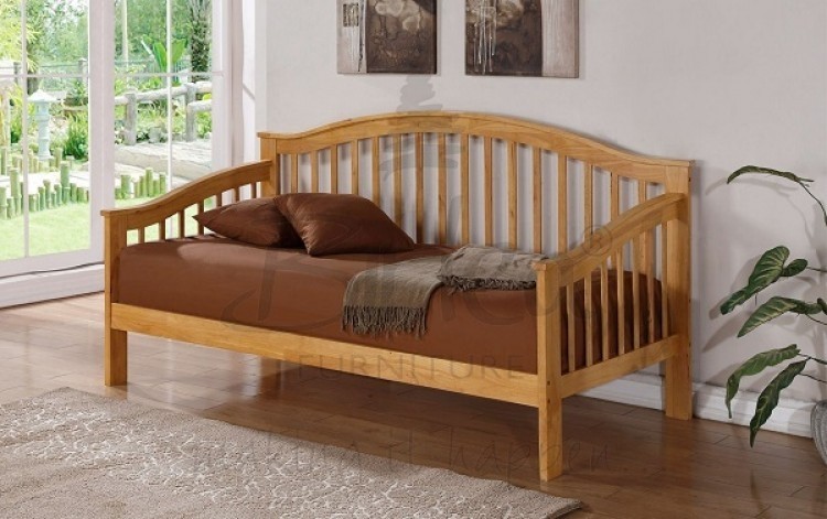 Birlea savannah wooden day bed frame with oak finish by