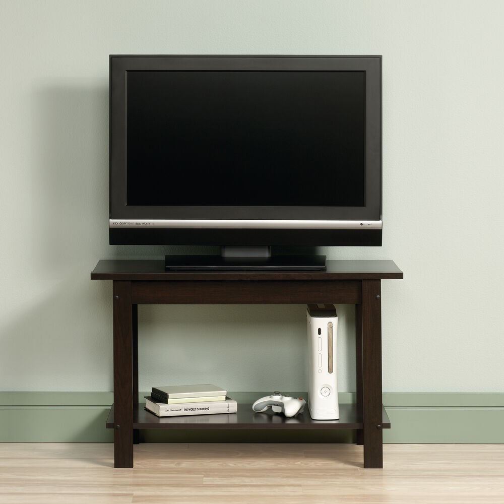 Open TV Stand Ideas On Foter   Casual Open Shelf Tv Stand In Cinnamon Cherry Mathis 1 