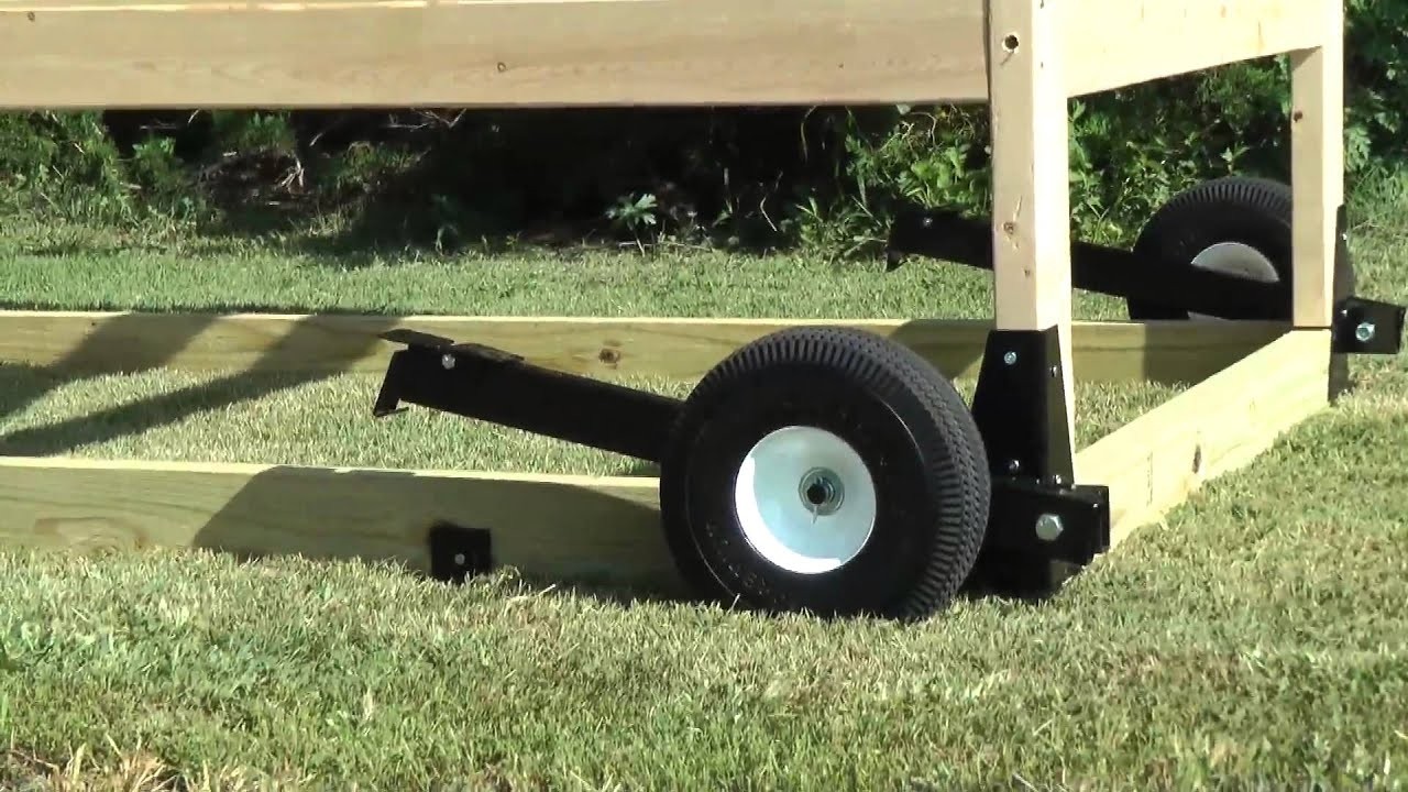 Chicken tractor wheel kit youtube