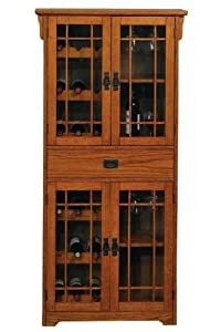 Craftsman tall wine cabinet 64 hx31 w dark