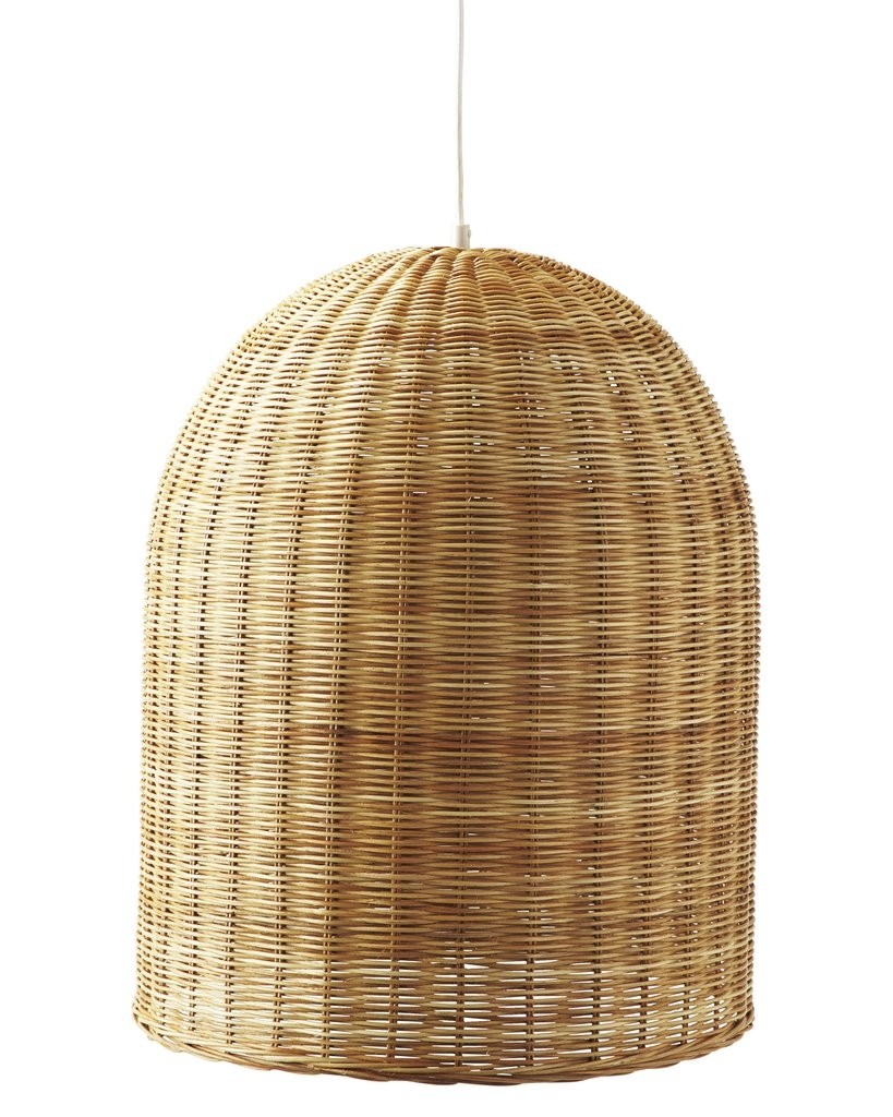 Currently woven bamboo pendant lights greige design 3