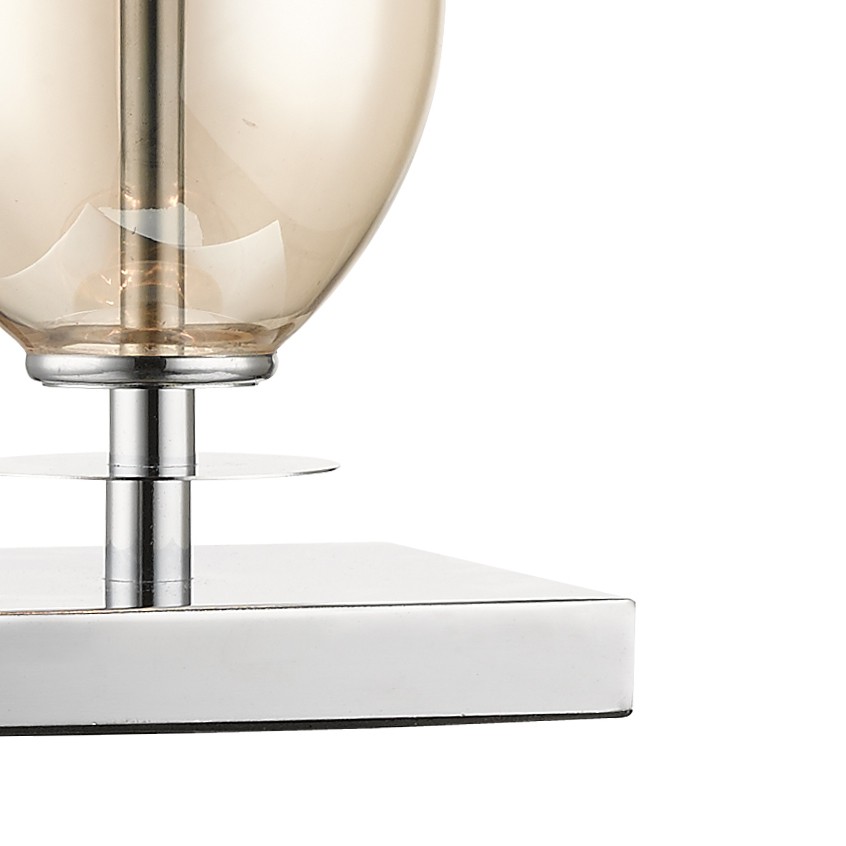 Dior amber glass table lamp c w shade dio01tl magnalux