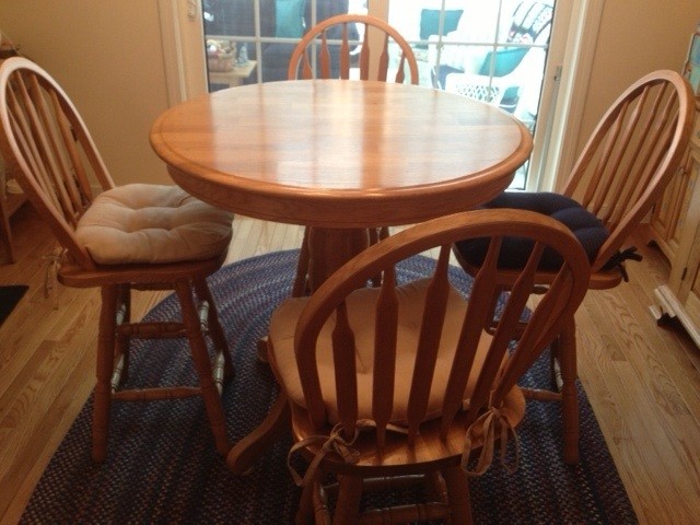 For sale oak pub table and chairs southington ct patch