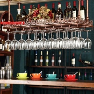 Wine Glass Shelf - Foter