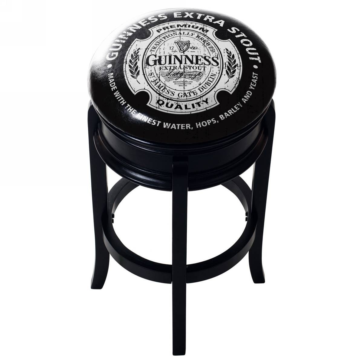 Guinness wood swivel bar stool extra stout 2