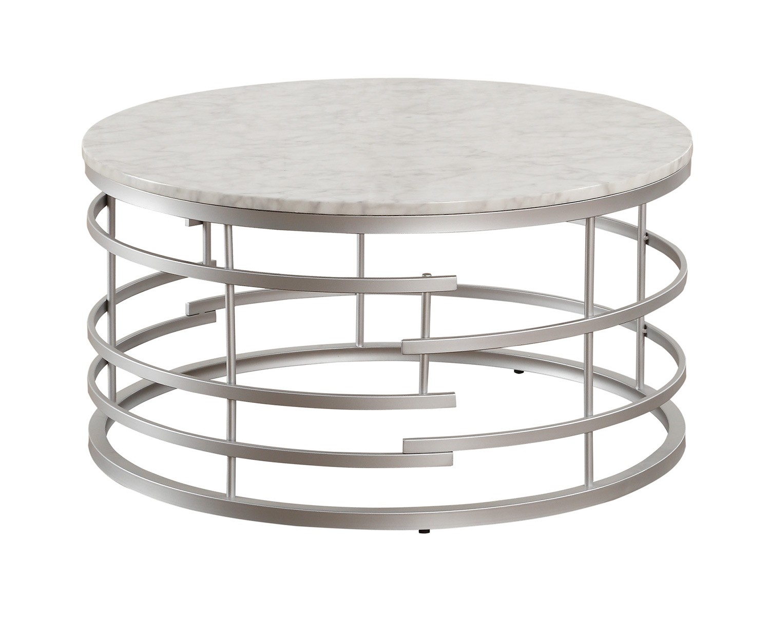 Homelegance brassica round cocktail coffee table with faux 1