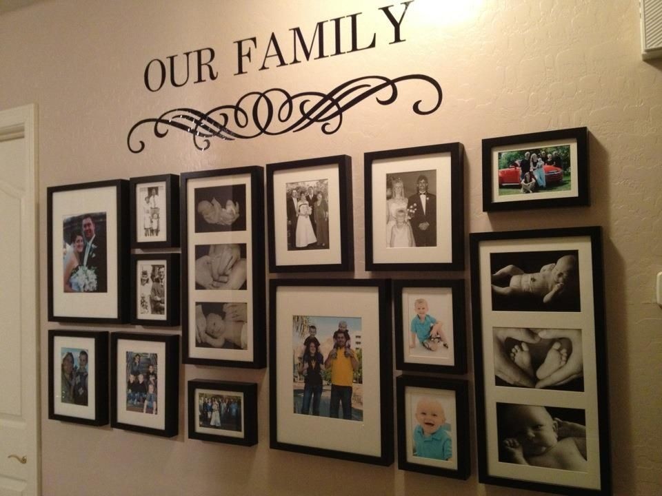 I want to do this photo wall collage frames on