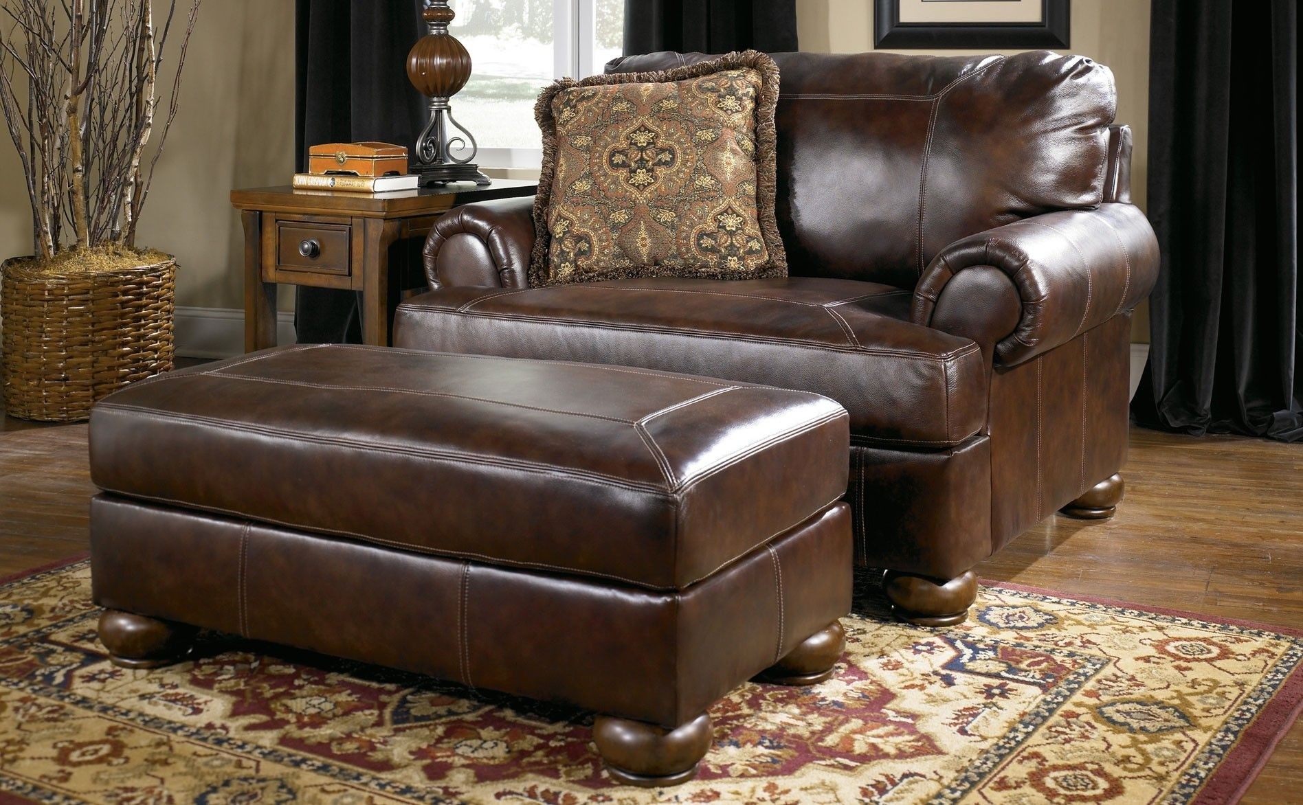 Leather chair chair and a half glider little castle