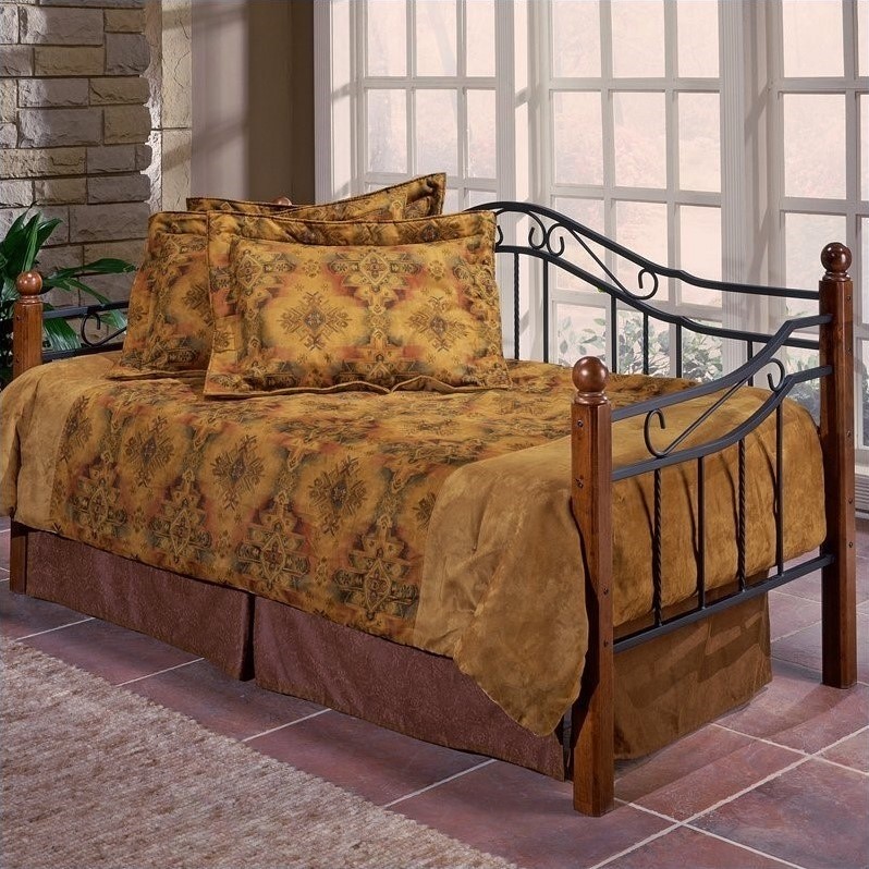Madison wood and metal daybed in cherry finish 1010dblh