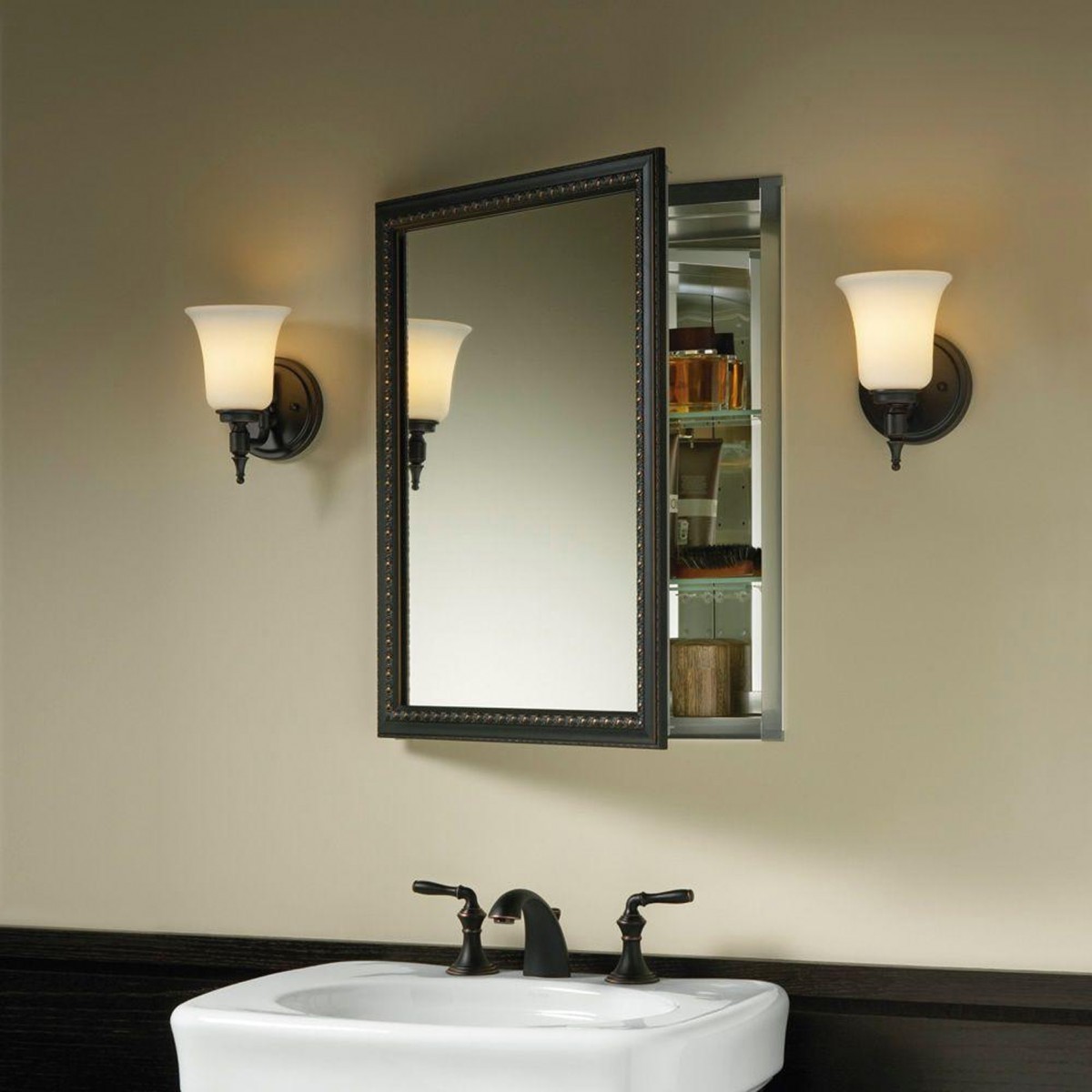 Medicine cabinets with mirrors decorative bathroom 1