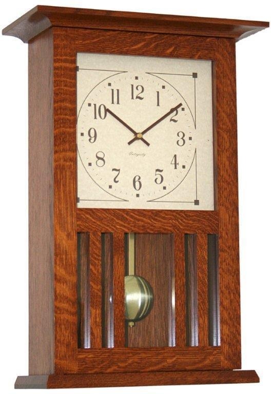 Mission wall clock from dutchcrafters amish furniture 1