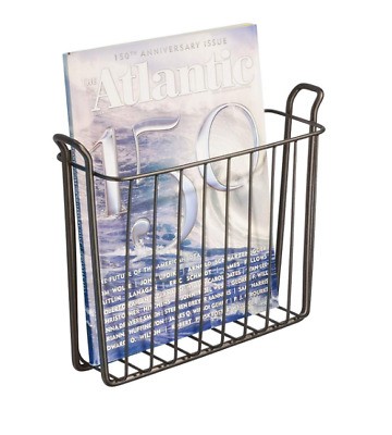 Newspaper magazine rack for bathroom book holder metal