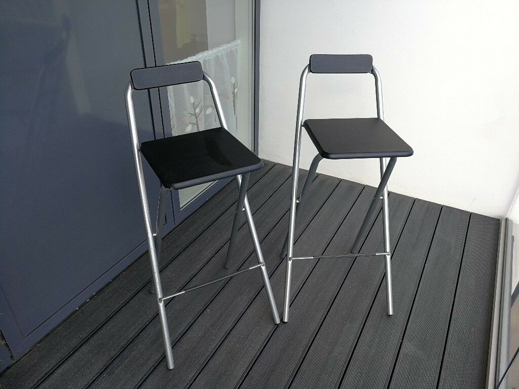 Pair of folding bar stools in bedford bedfordshire