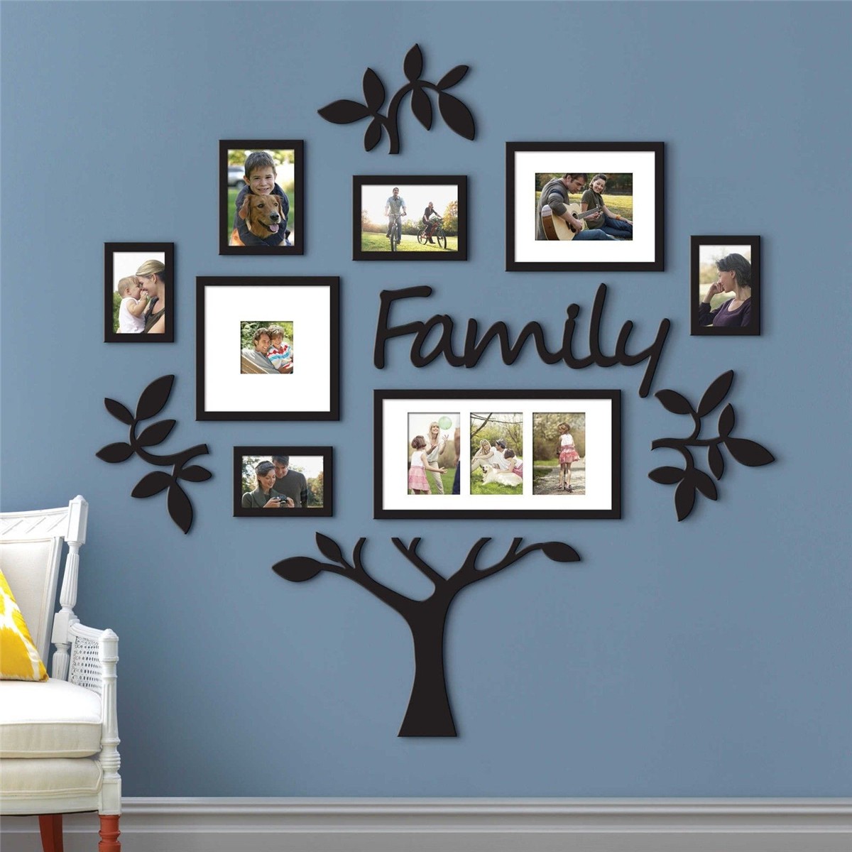 Personalised large family tree photo frame picture collage