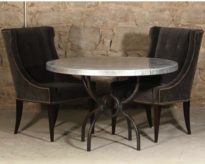 Round wrought iron dining tables youll love