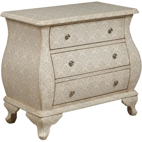 Shop hand painted distressed cream finish bombay accent