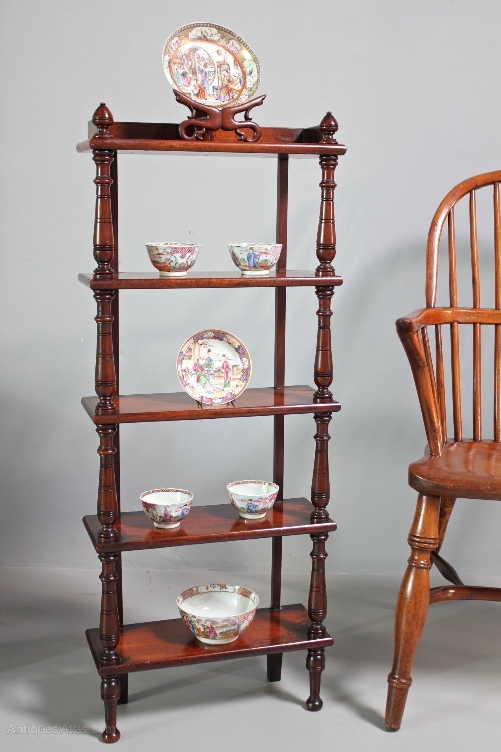 Small antique 5 tiered display shelves u358 antiques atlas