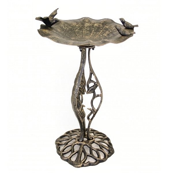 Stylish cast iron antique bird bath metal bird baths 1