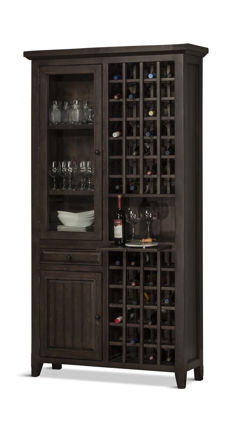 Tuscan retreat tall wine cabinet hom furniture