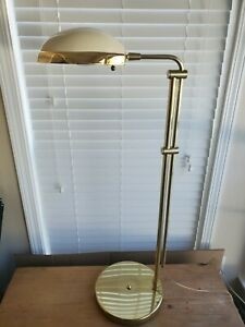 Unique vintage solid brass pharmacy apothecary floor lamp