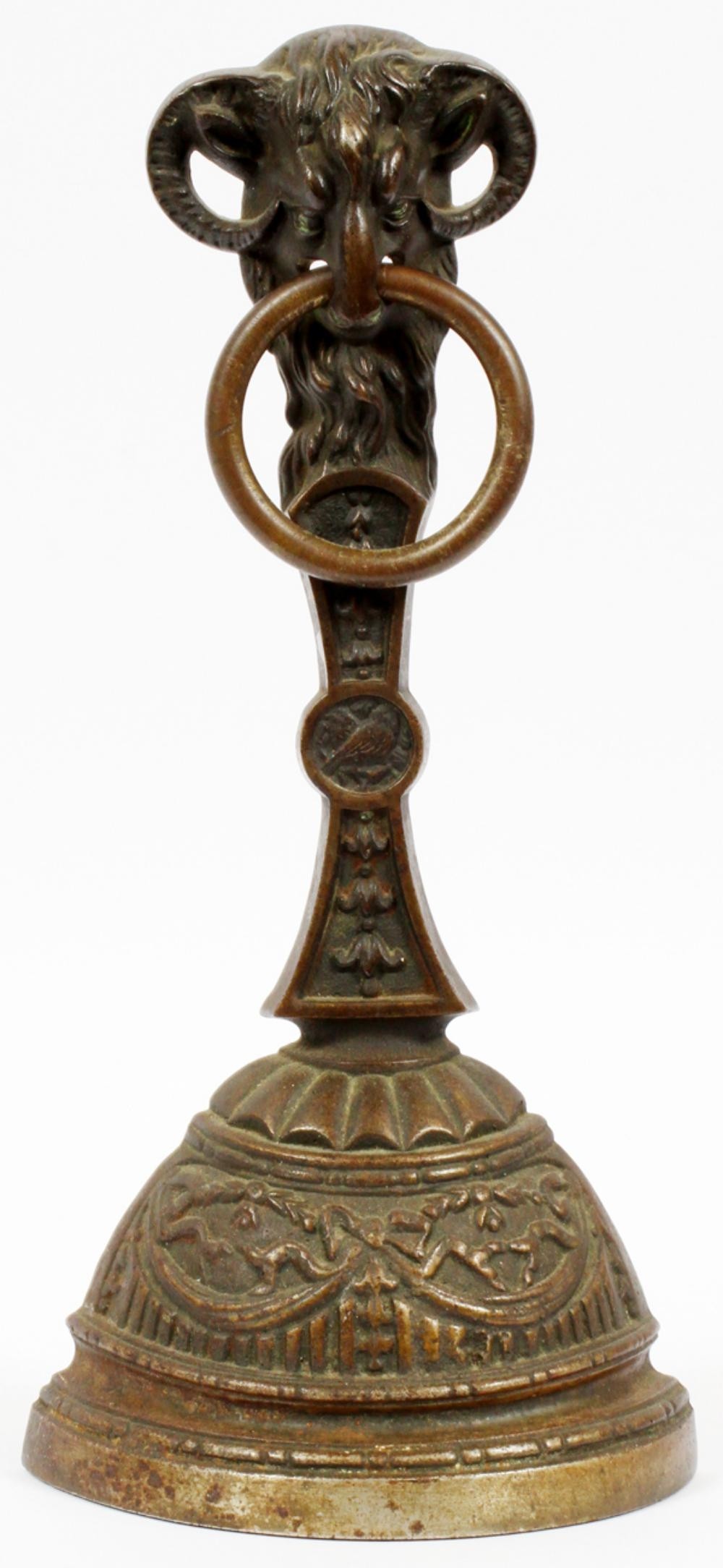 Vintage cast iron door stop h 14 5