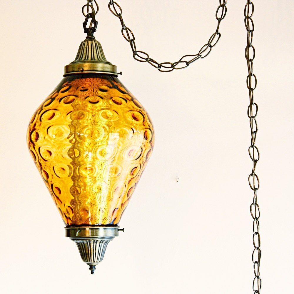 Vintage hanging light hanging lamp swag lamp 1