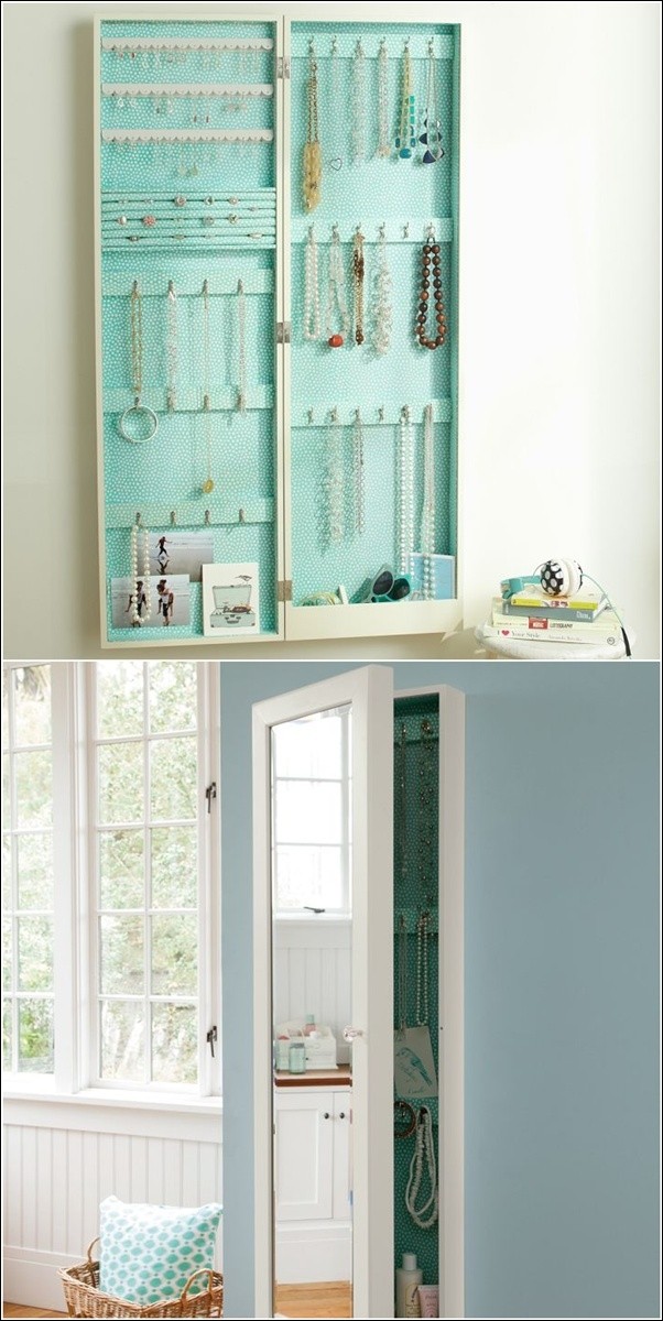 Wall mirror jewelry storage this can be purchase hung