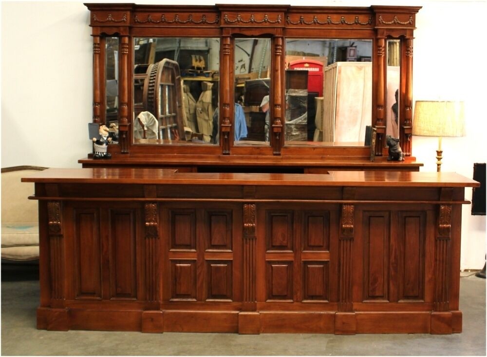 10 mahogany victorian front back bar furniture antique