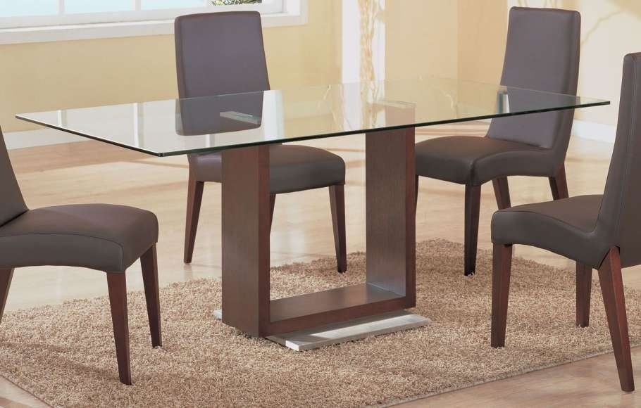 11 beautiful glass dining table with wood base collection