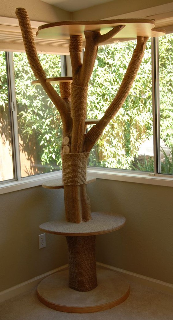 Cat tree clearance made of wood