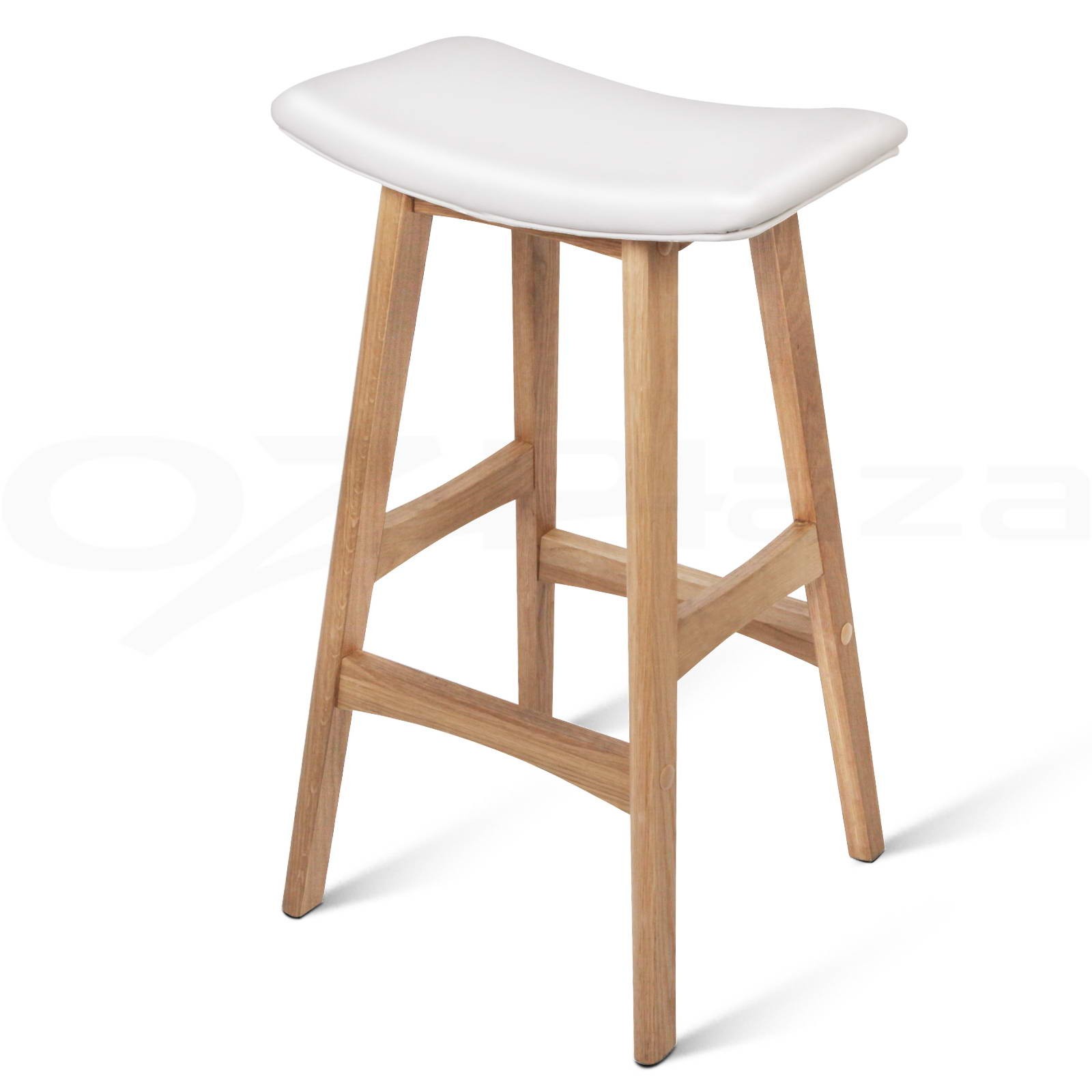 2x oak wood bar stools wooden barstool dining chairs