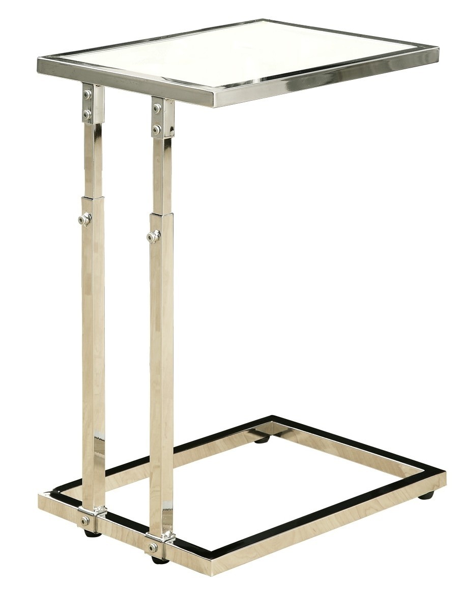 3012 chrome metal adjustable height accent table from