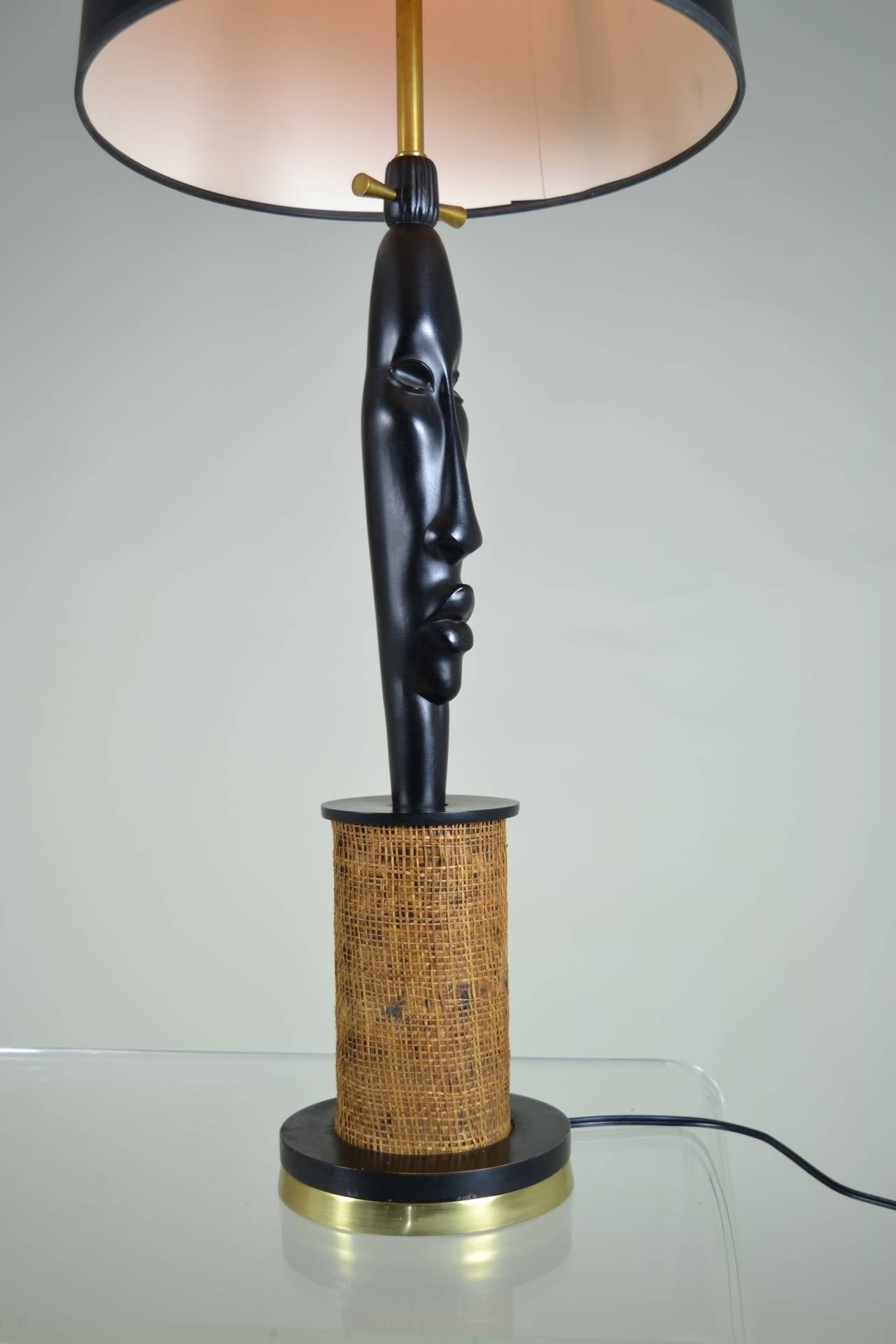 African style modern lamp circa 1950s for sale at 1stdibs