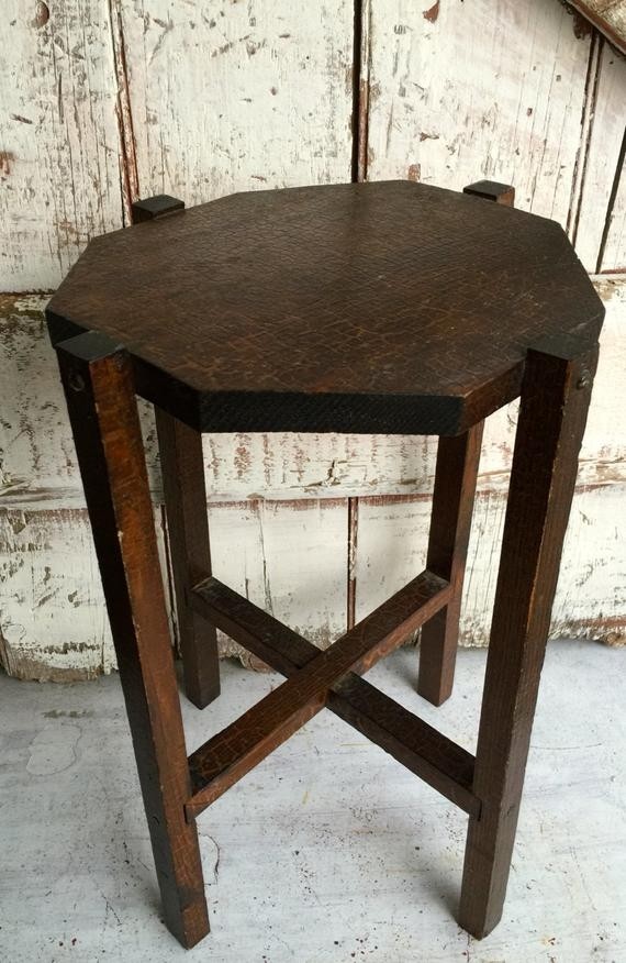 Antique wooden plant stand small parlor by lititzcarriagehouse 1