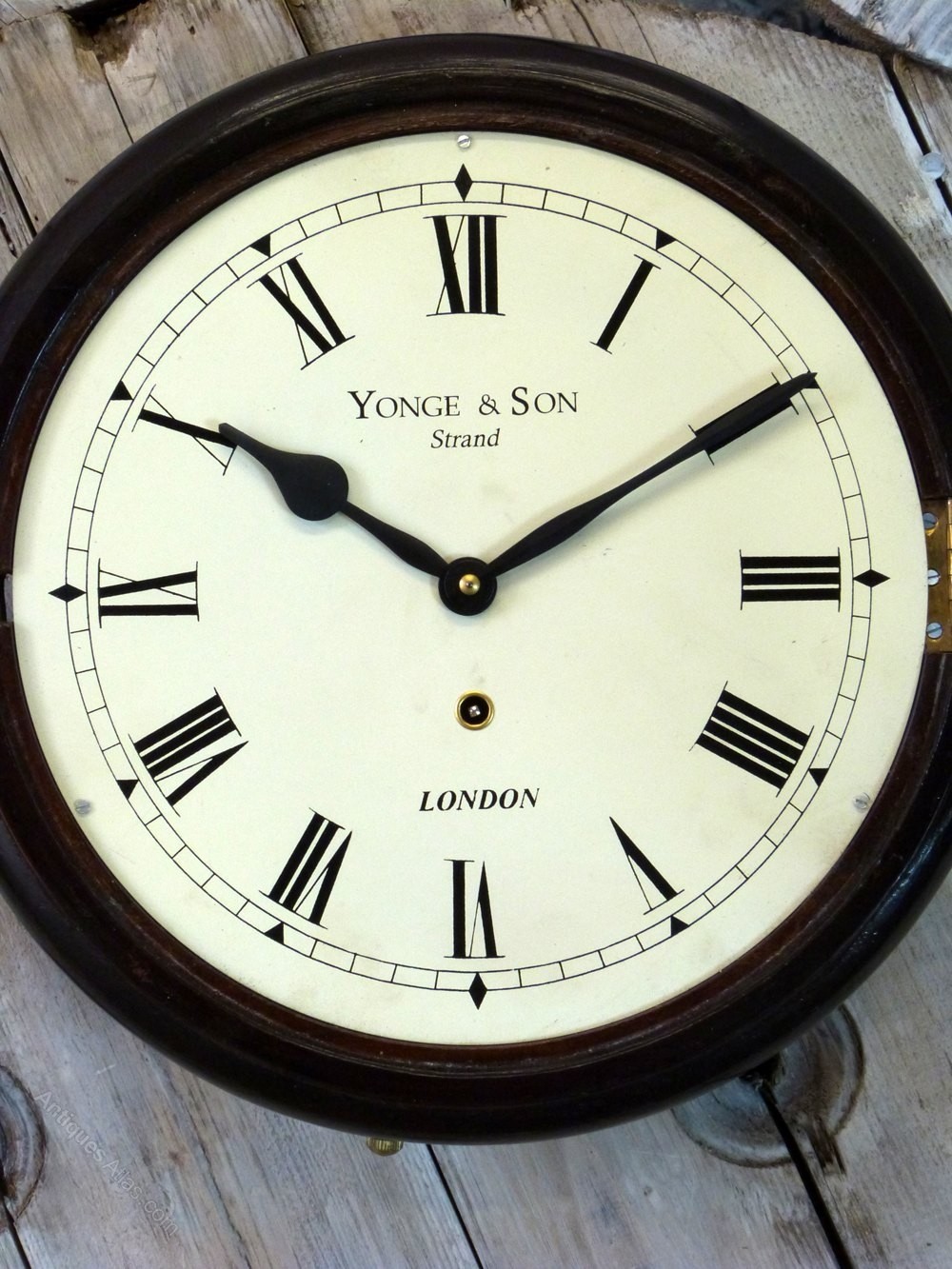 Antiques atlas yonge son railway wall clock