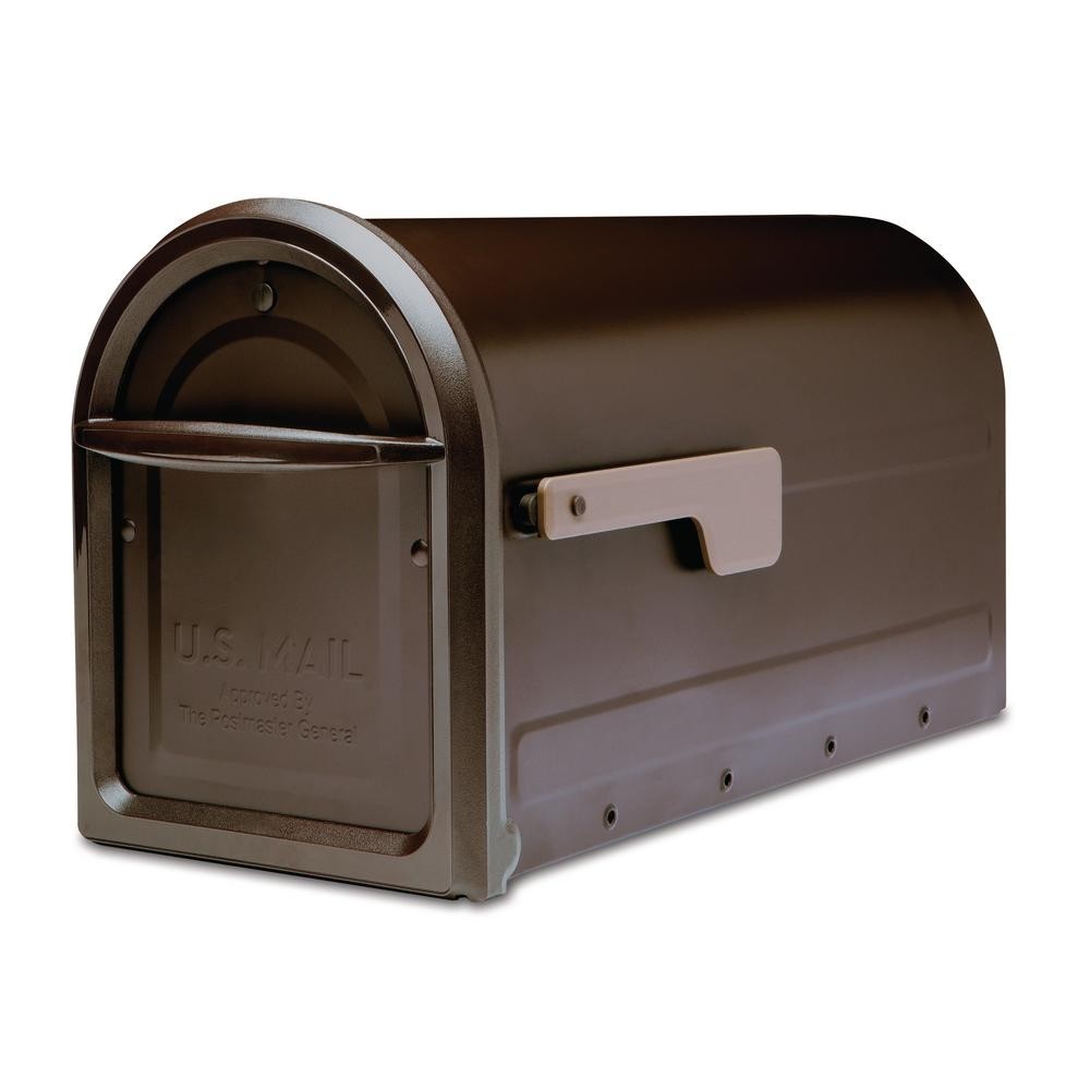 Architectural mailboxes mapleton post mount mailbox rubbed