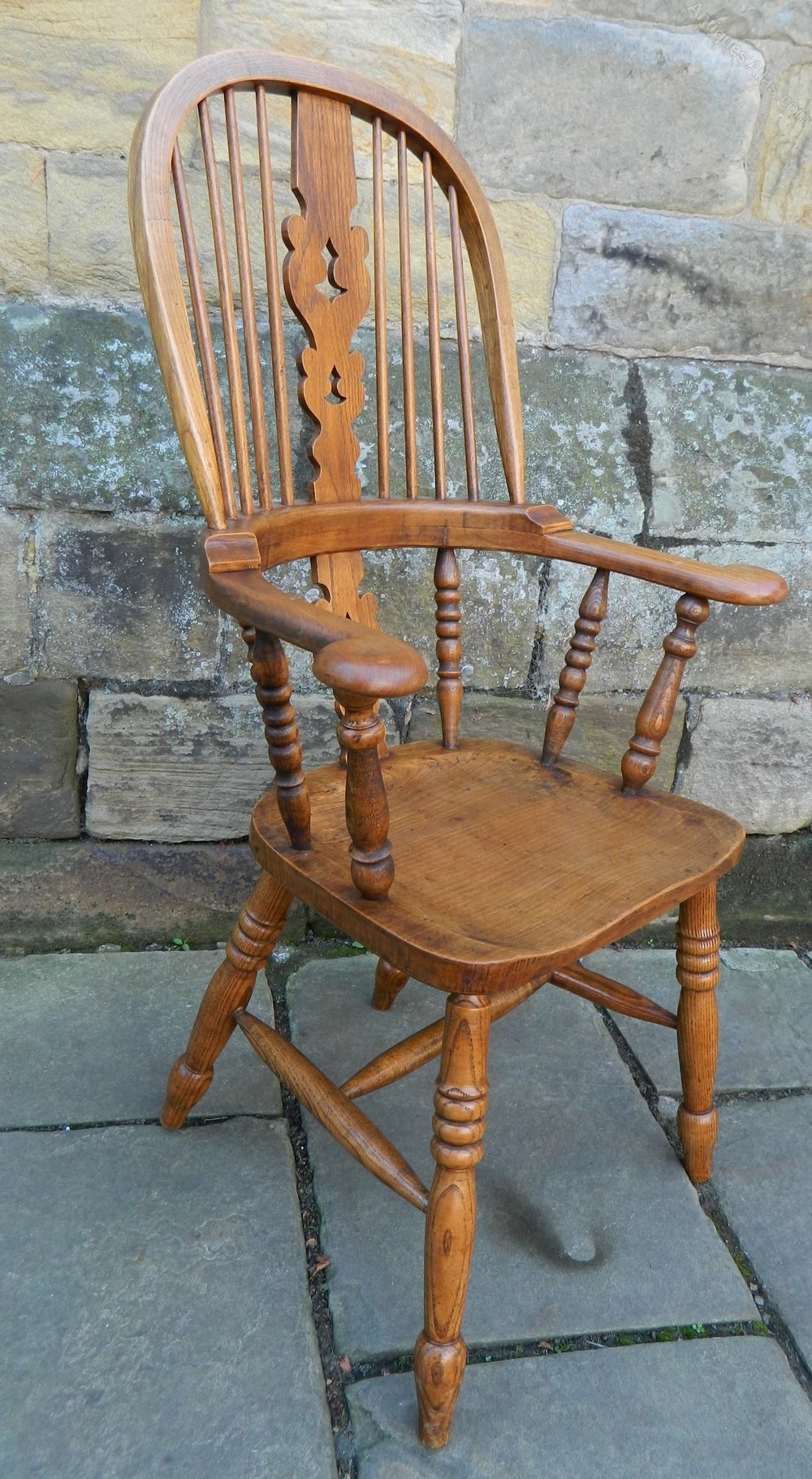 Ash broad arm windsor chair antiques atlas