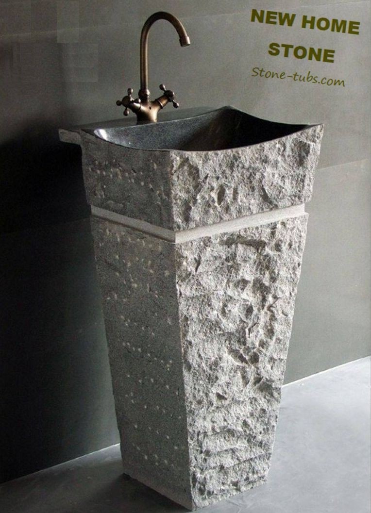 Bathroom sinks undermount pedestal more stone vessel