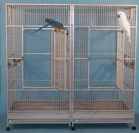 Bird big kahuna with divider bird cage 80 x 40