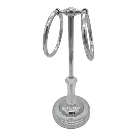 Broadway bath countertop towel ring holder in chrome
