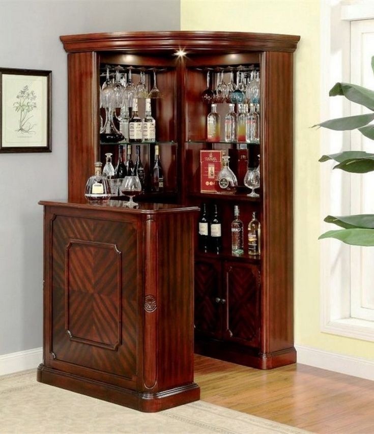 Building corner bar for small spaces home bar cabinet 1