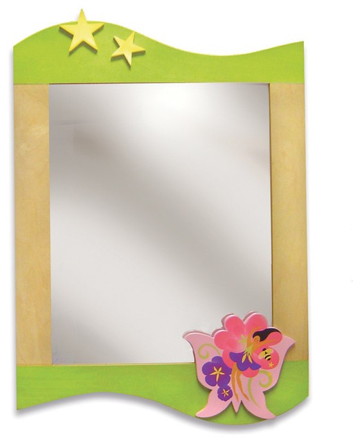 Butterfly fairy wall mirror contemporary kids mirrors