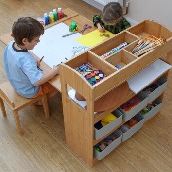 Childrens rectangular writing table wayfair uk