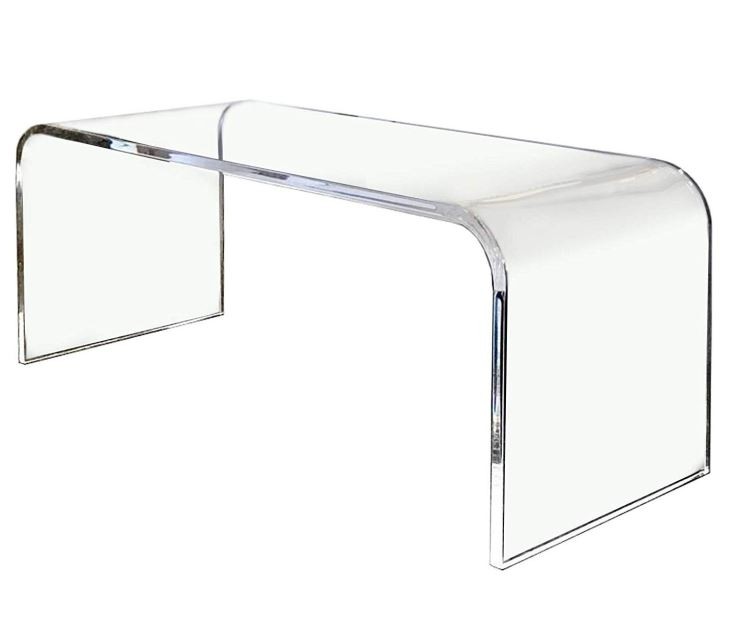 Clear c shape acrylic coffee end table manufacturers