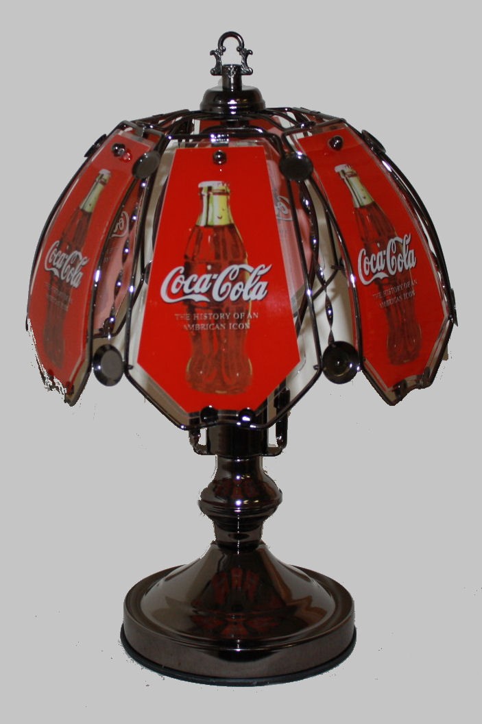 Coca cola bottle touch lamp