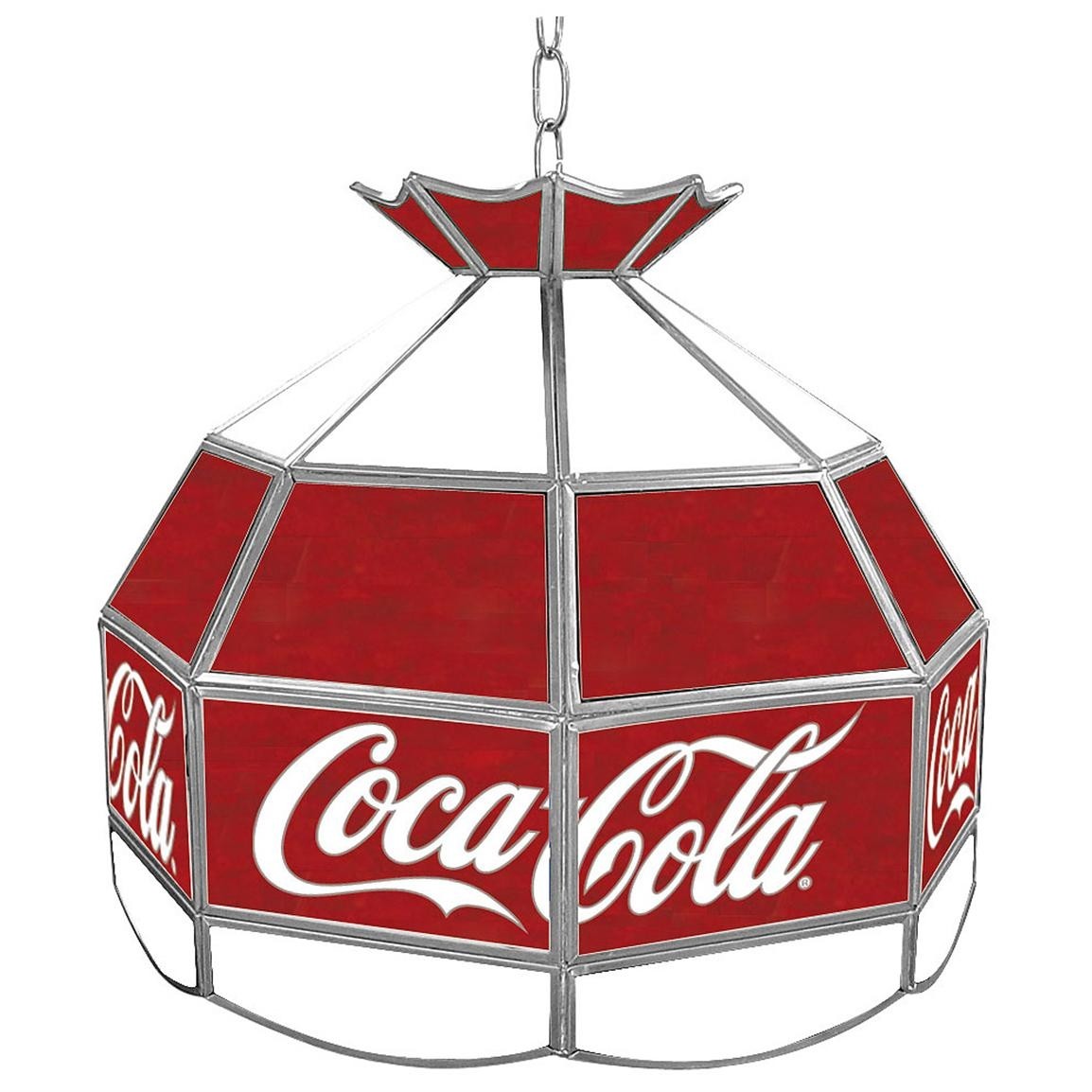 Coca cola r vintage 16 stained tiffany hanging lamp 1