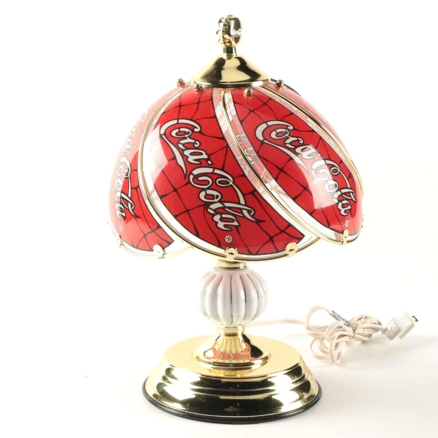 Coca cola themed touch table lamp ebth