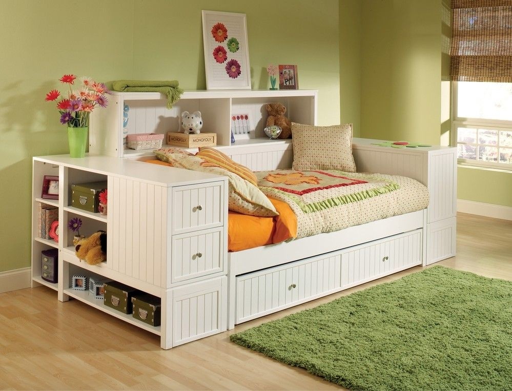 Cody bookcase daybed with trundle storage drawer 2